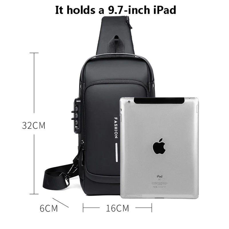 Mochila Anti-Furto com Senha USB